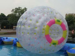 Colorful Dots Zorb Ball and Balloons Show