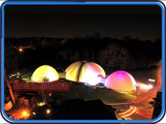 Unico ha condotto le strutture di cupola gonfiabili leggeri per eventi aziendali, esposizioni commerciali