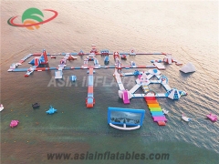 Custom Subic Inflatable Folating Island Water Park