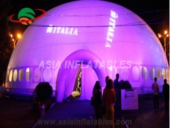 Inflatable lighting tent