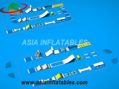 New Styles Custom Inflatable Pool Water Parks Aqua Run Challenge with wholesale price
