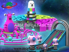 Colourful Art-Zoo Inflatable Theme Park