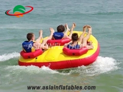 Beautiful appearance Customized 3 Person Inflatable Water Sports Jet Ski Towable Ski Boat Tube