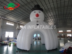 LED Light Inflatable Christmas Snowman Dome