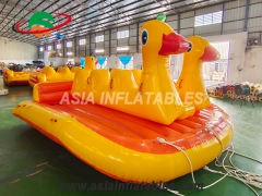 Funny 6 Riders Inflatable Towable Duck Boat Inflatable UFO Sofa Inflatable Water Toys