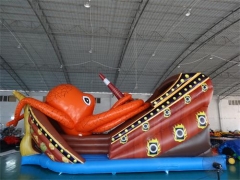 Gonfiabile kraken pirata nave parco giochi