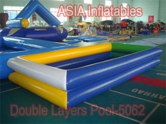 Dual Tubes Inflatable Square Pool
