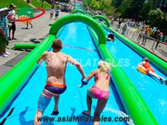 Inflatable outside slide the city water slide