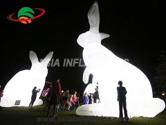 Colorful Inflatable Art Rabbit For Festival