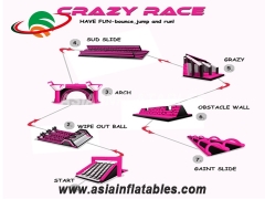  Inflatable 5K Obstacle Race Run