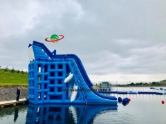 Hot-selling The Biggest Tuv Aquatic Sport Platform water park floating toy for child and adult customized inflatable water slide