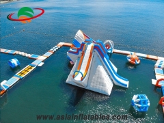 Inflatable giant round slide aqua park giant slide air tight and Advertising Inflatables Wholesale