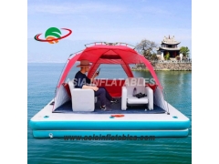 Inflatable Water Leisure Island Platform