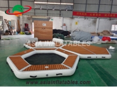 Piattaforma acquatica gonfiabile isola galleggiante