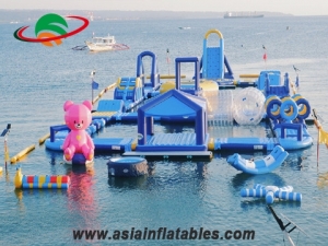 Inflatable Water Floating Park with Obstacle Course