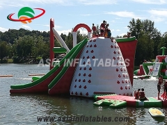 Percorso ad ostacoli acquatico gonfiabile galleggiante
