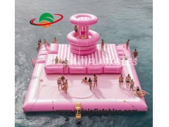 Top-selling Giant Inflatable Water Park Floating Island Platform